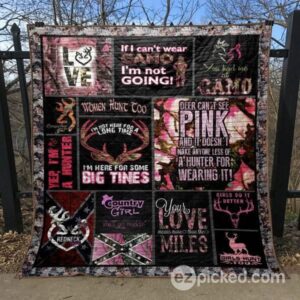 Girls Hunt Too Quilt Blanket Tm99  Quilt